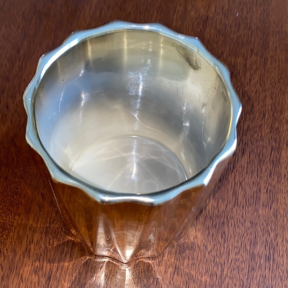 Shiny Gold Opaque Glass Jar with Lid - Picture 2 of 9